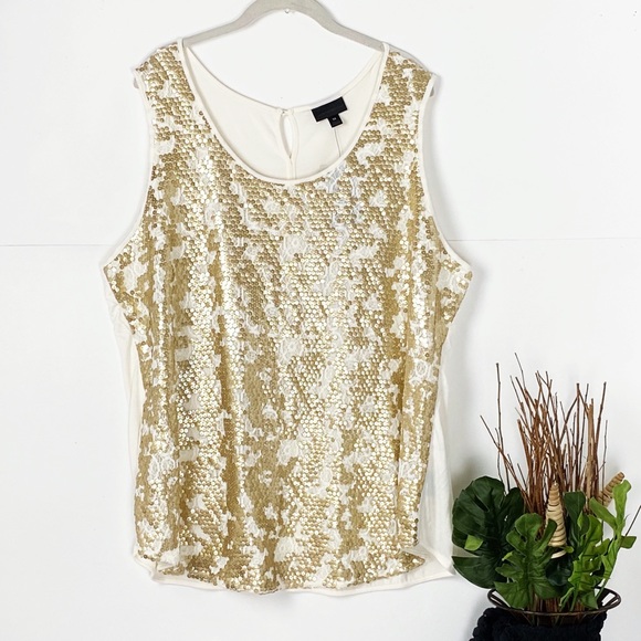 Worthington Tops - 🎉HP🎊Worthington’s Gold Blouse Plus Size 3X